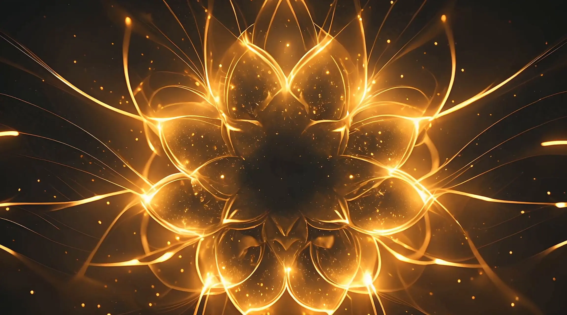 Luminous Glowing Mandala Dynamic Abstract Animation Clip